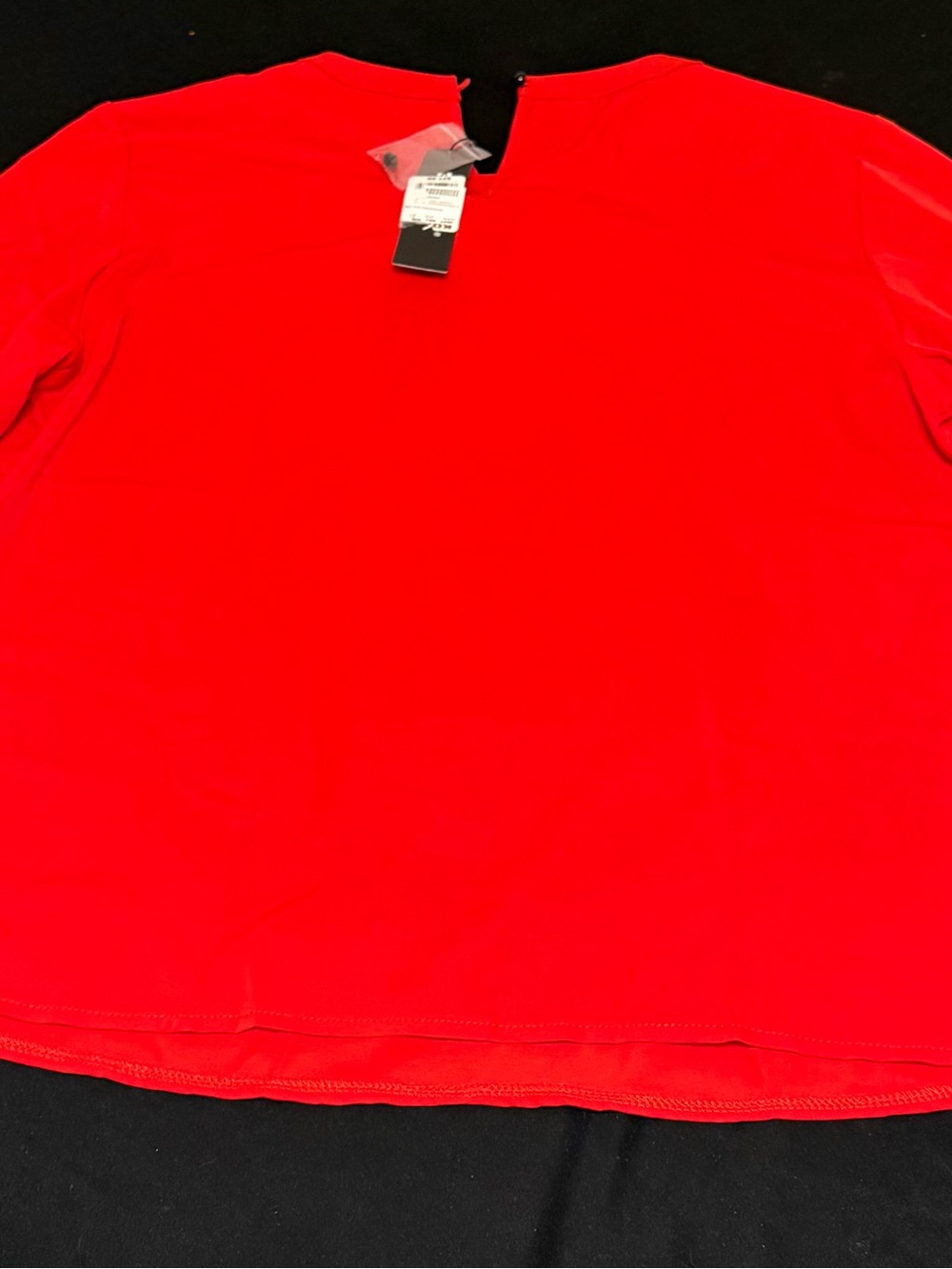 Woman’s Red Long-Sleeve Crew Shirt
